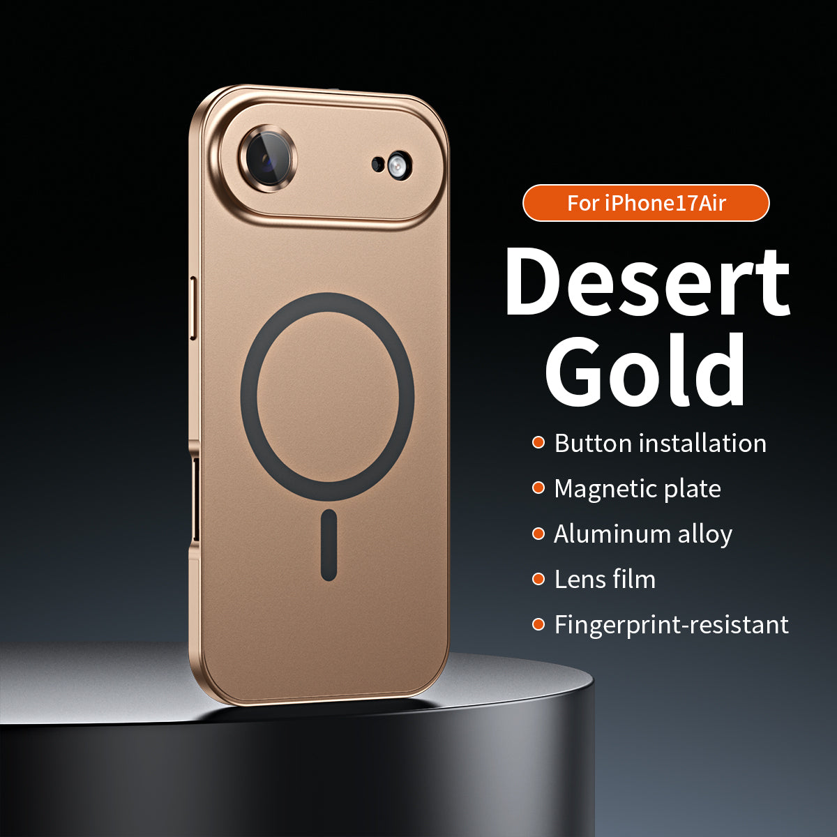 âšiPhone  17-12đ„Magnetiskt skal i aluminiumram för iPhone