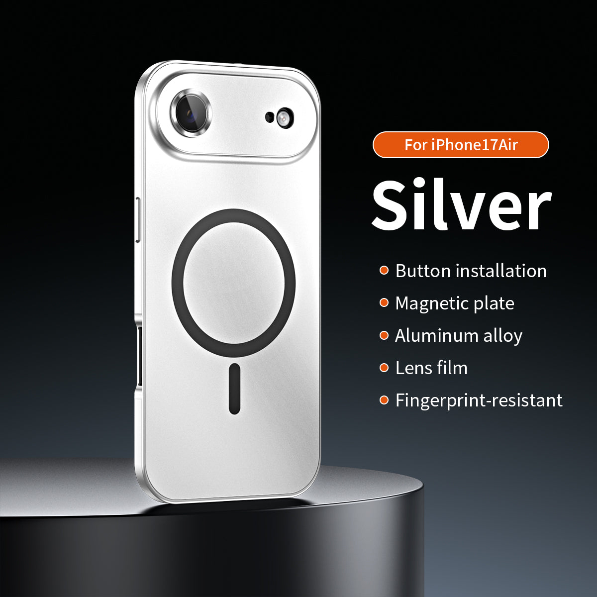 âšiPhone  17-12đ„Magnetiskt skal i aluminiumram för iPhone