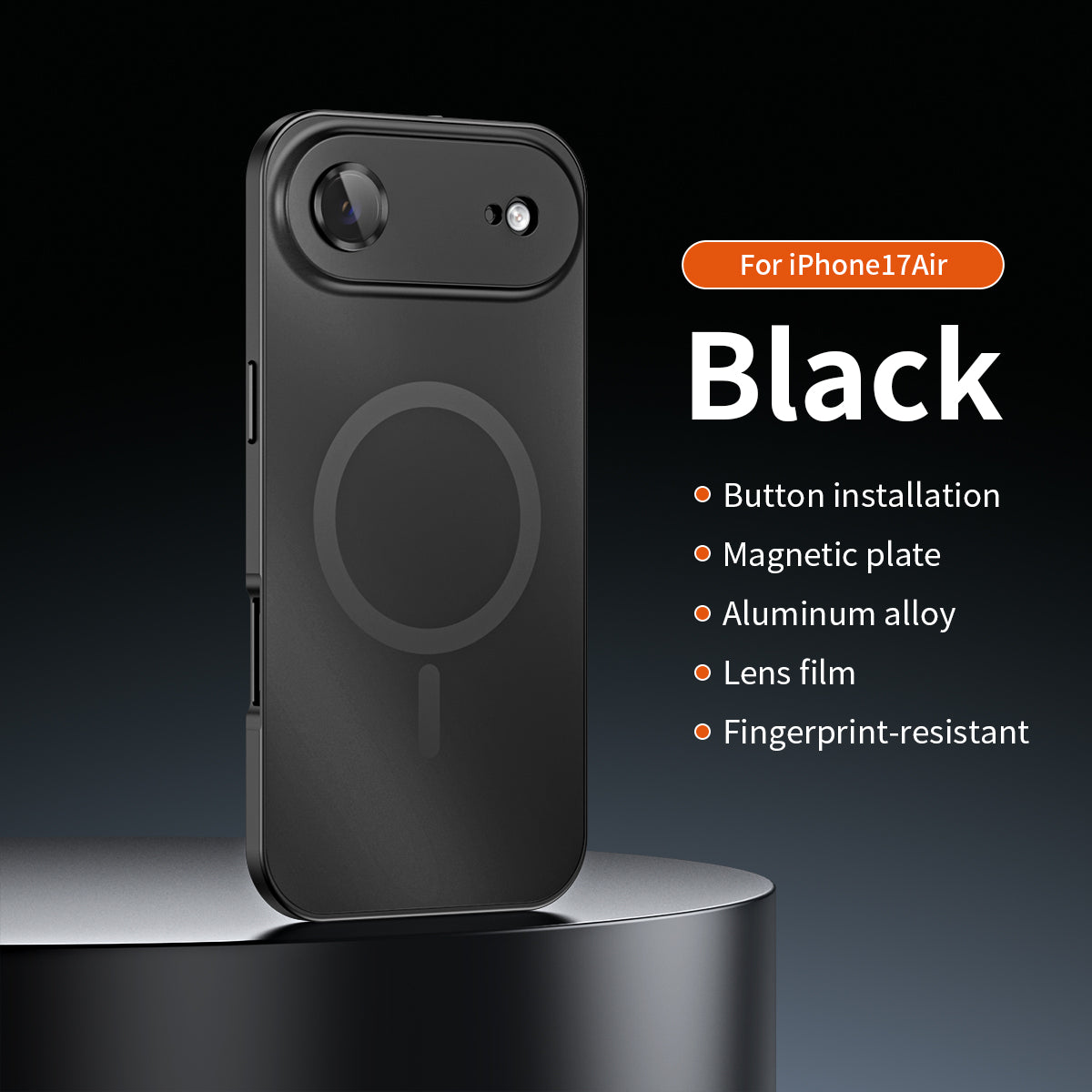 âšiPhone  17-12đ„Magnetiskt skal i aluminiumram för iPhone