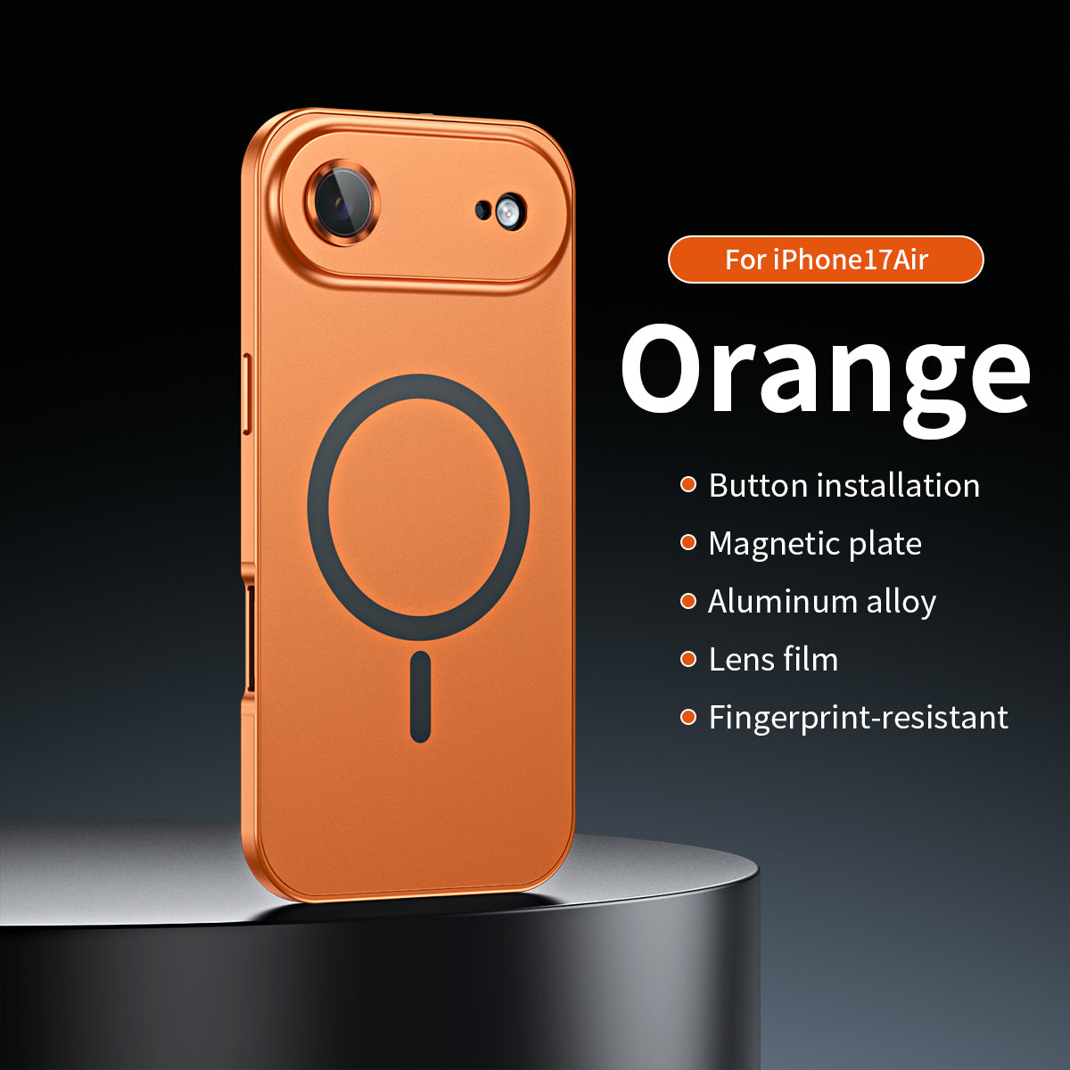 âšiPhone  17-12đ„Magnetiskt skal i aluminiumram för iPhone