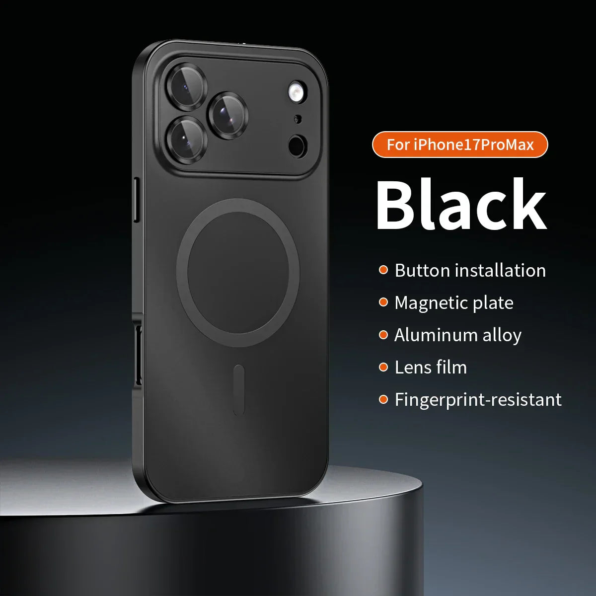 âšiPhone  17-12đ„Magnetiskt skal i aluminiumram för iPhone