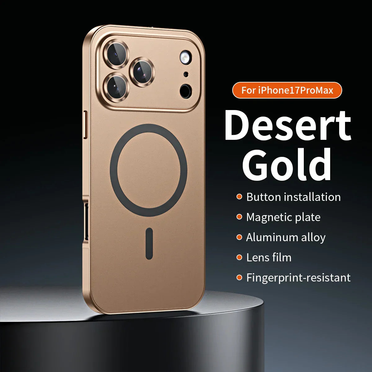 âšiPhone  17-12đ„Magnetiskt skal i aluminiumram för iPhone