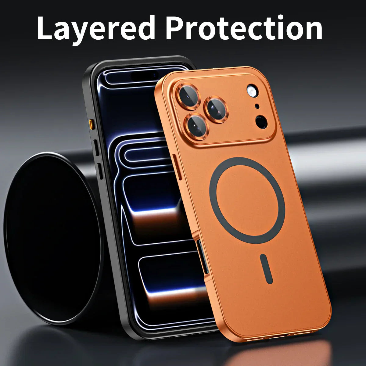 âšiPhone  17-12đ„Magnetiskt skal i aluminiumram för iPhone