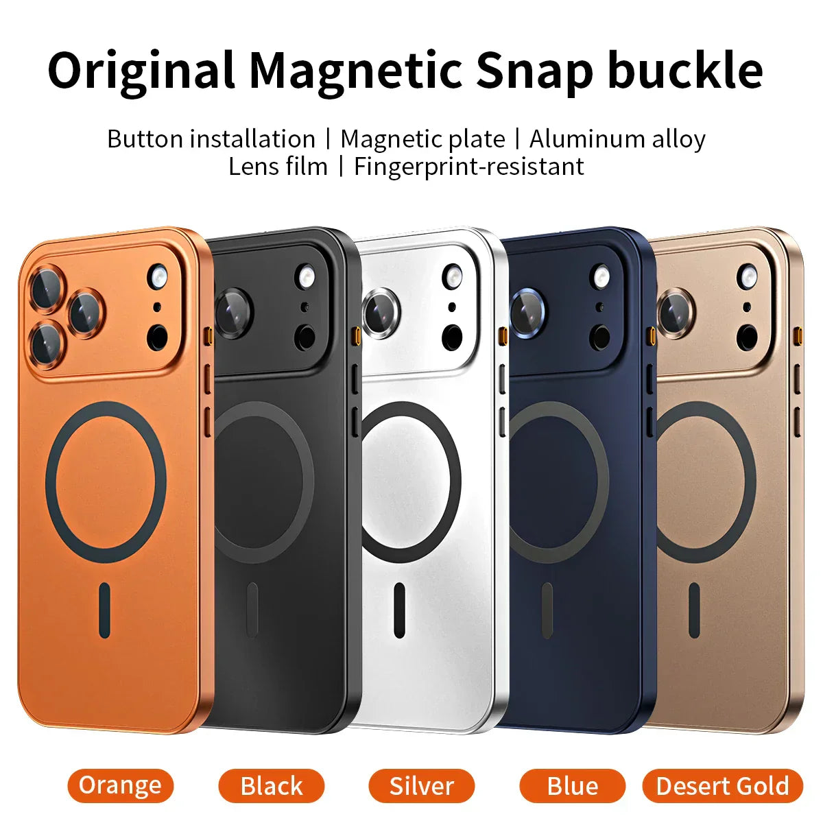 âšiPhone  17-12đ„Magnetiskt skal i aluminiumram för iPhone