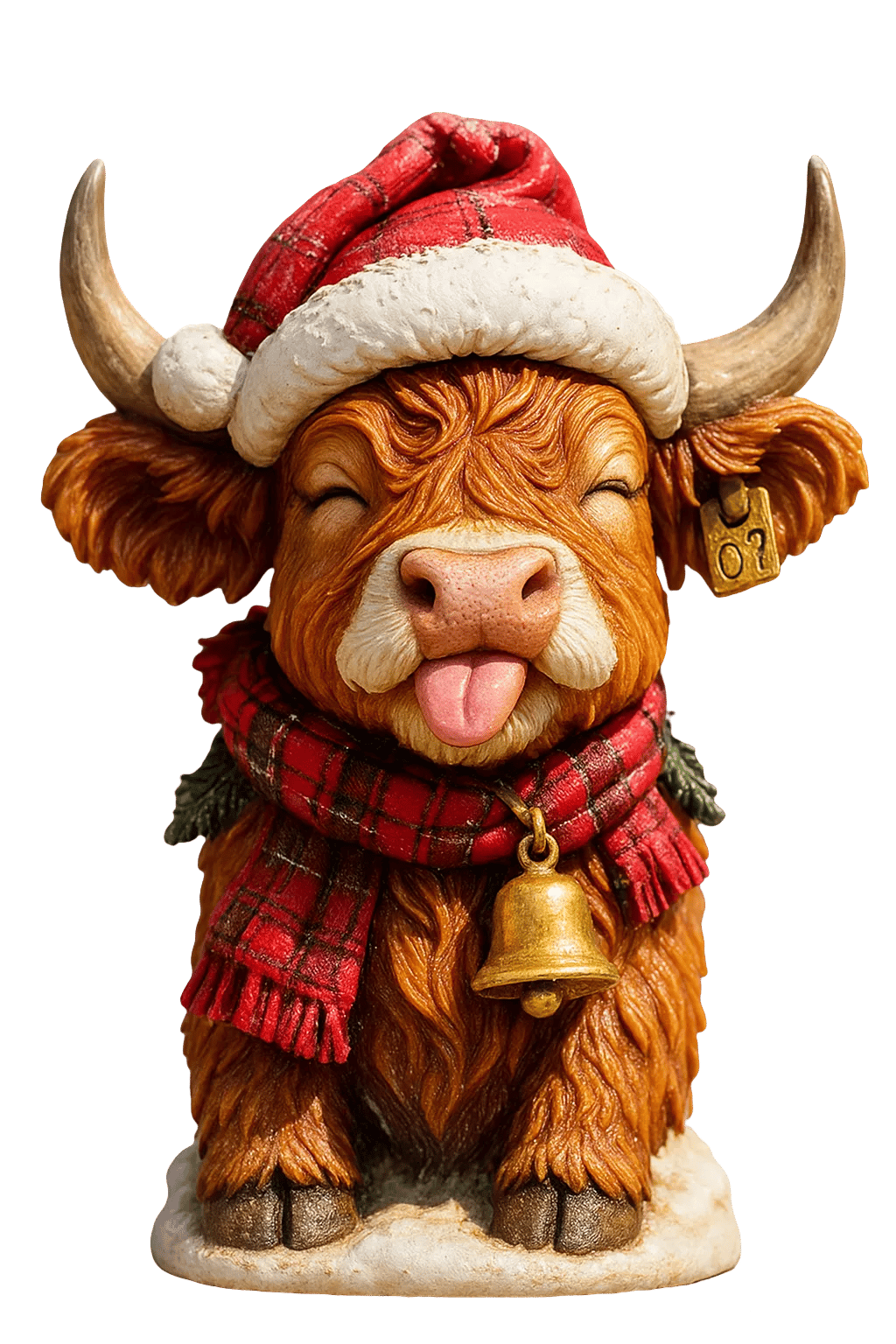 đźHighland Ko Adventskalender 2025đ - 3D handgjord Highland Ko Docka (24 bitar)