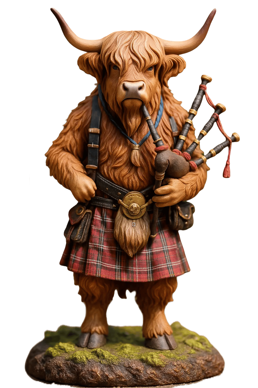 đźHighland Ko Adventskalender 2025đ - 3D handgjord Highland Ko Docka (24 bitar)
