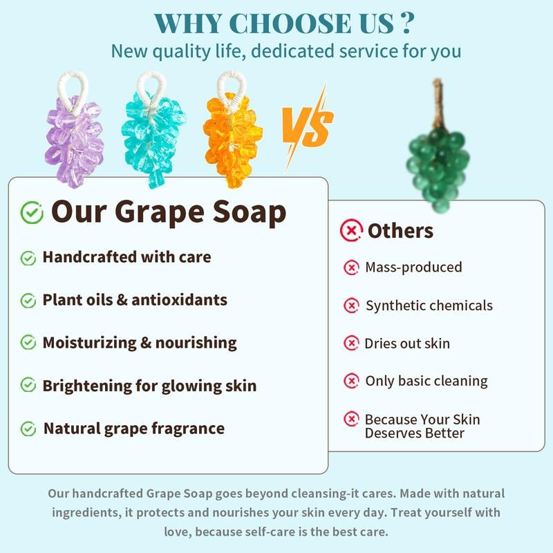 🍇Hantverkets arv: Handgjord kristalltvål med druvdoft