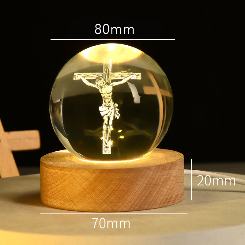 🔮Andaktsfull Kristallnattlampa