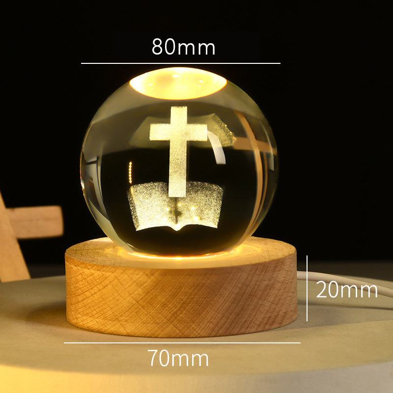 🔮Andaktsfull Kristallnattlampa