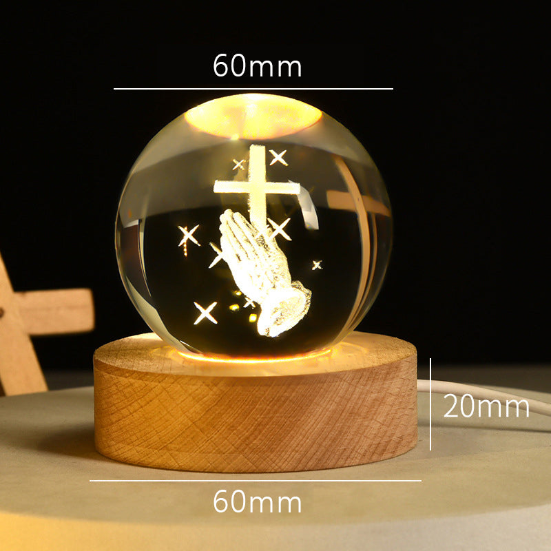 🔮Andaktsfull Kristallnattlampa