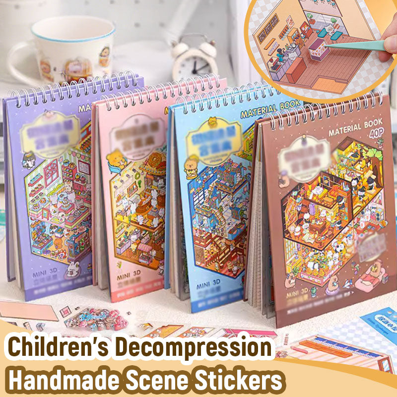🌟Kreativitet möter lek🎨 Stresslindrande handgjorda scenklistermärke