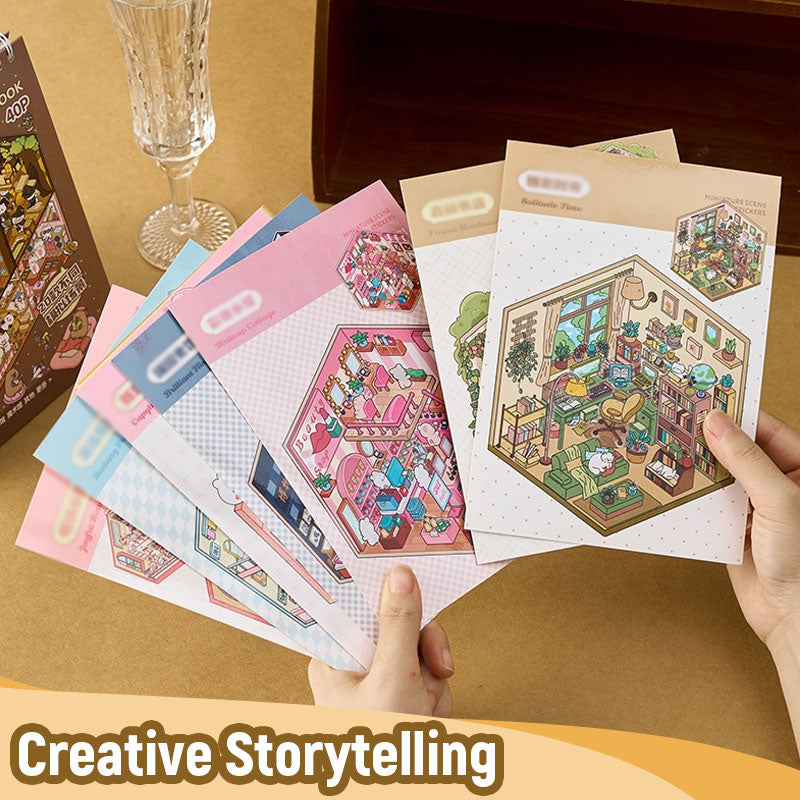 🌟Kreativitet möter lek🎨 Stresslindrande handgjorda scenklistermärke