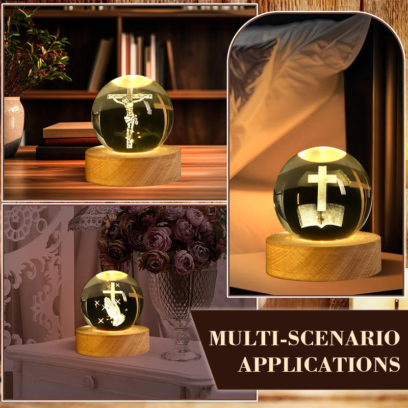 🔮Andaktsfull Kristallnattlampa