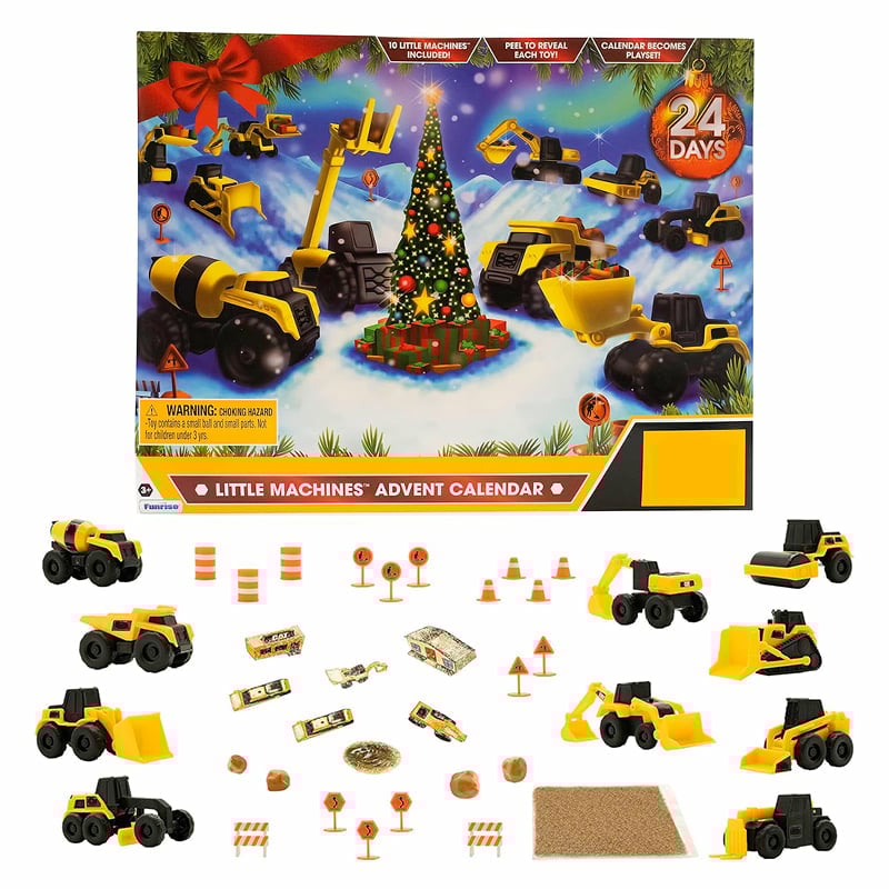 🎄24-dagars Countdown-kalender med lastbil på väg till jul