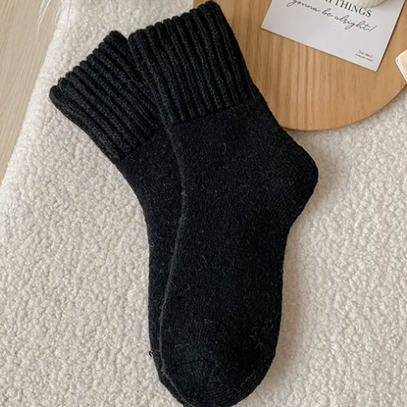 🧦 Värmande Ullstrumpor i Mellanhöjd